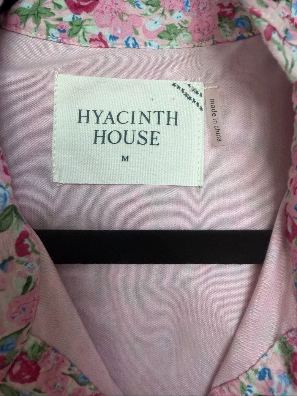 Hyacinth House Pink Multi Ruffle Collar Louisa Maxi Dress – Size Medium - Picture 11 of 11